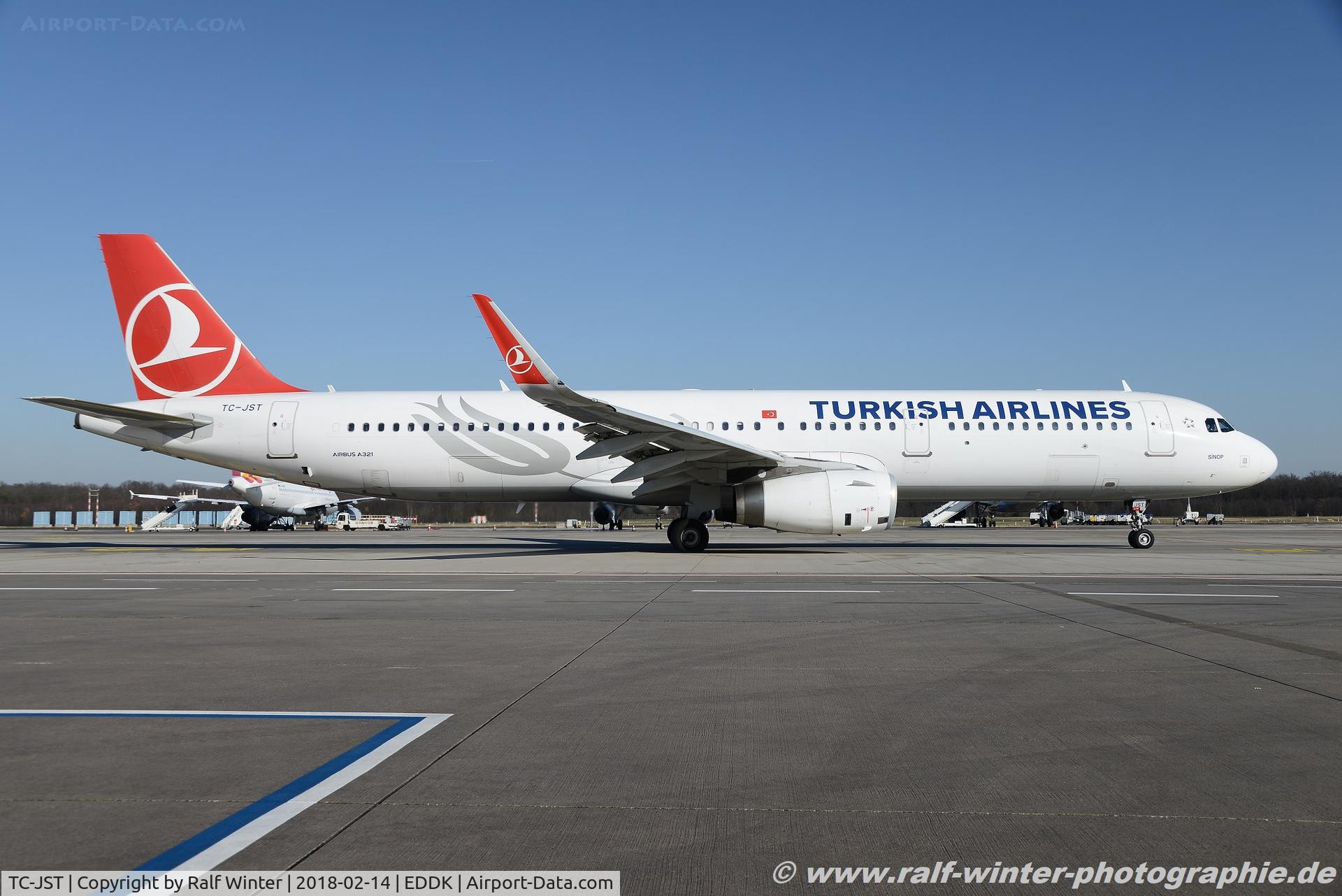 TC-JST, 2015 Airbus A321-231 C/N 6682, Airbus A321-231(W) - TK THY Turkish Airlines 'Sinop' - 6682 - TC-JST - 14.02.2018 - CGN
