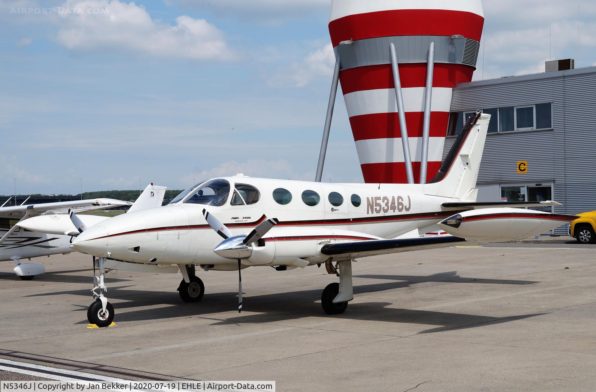 N5346J, 1977 Cessna 340A C/N 340A0419, Lelystad Airport