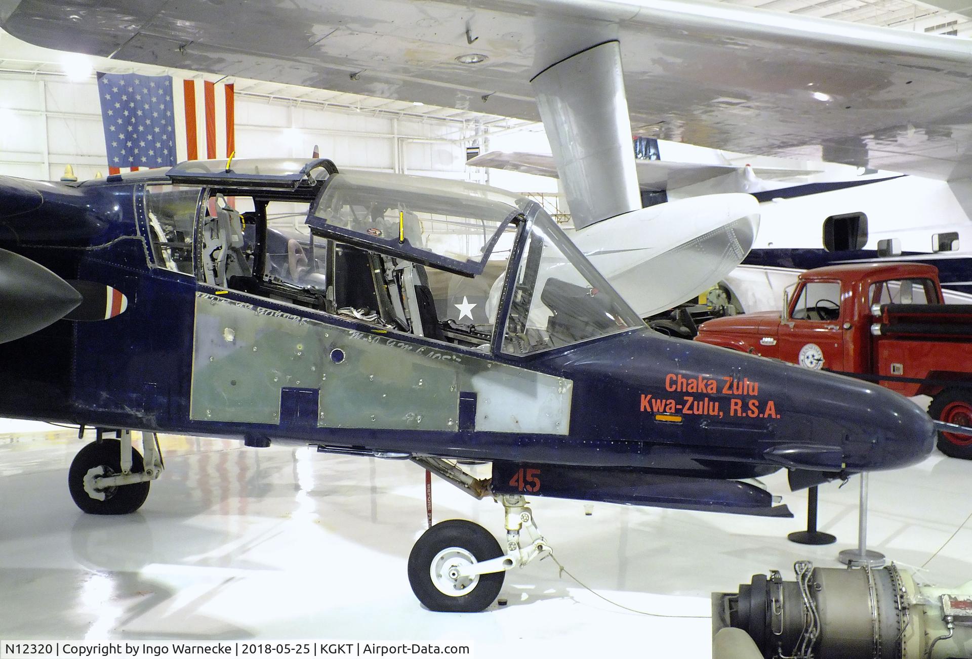 N12320, North American Rockwell OV-10D Bronco C/N 305-62, North American OV-10D (? upgraded to OV-10G ? with 4-bladed propellers, used by Dept. of State) at the Tennessee Museum of Aviation, Sevierville TN