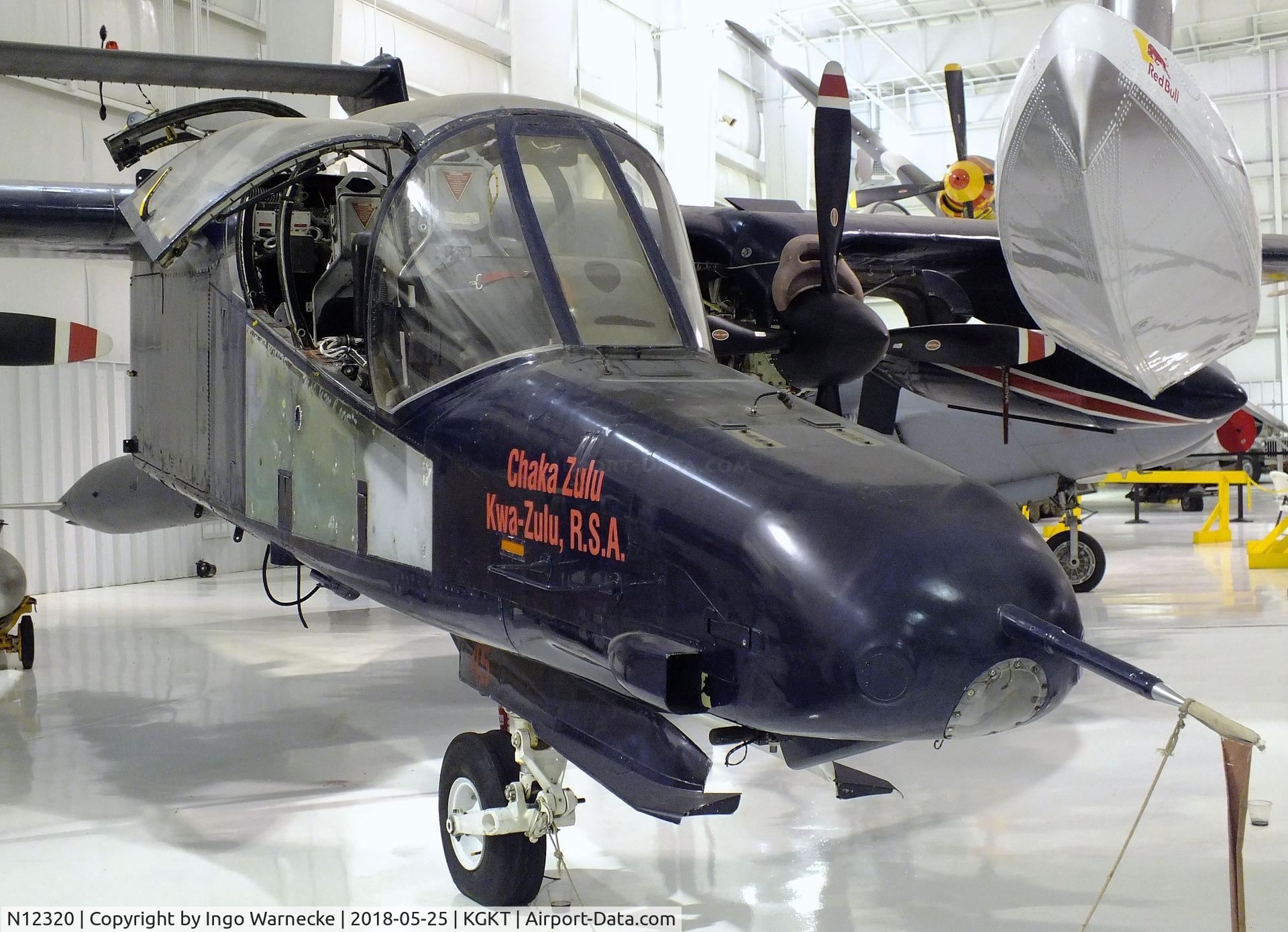 N12320, North American Rockwell OV-10D Bronco C/N 305-62, North American OV-10D (? upgraded to OV-10G ? with 4-bladed propellers, used by Dept. of State) at the Tennessee Museum of Aviation, Sevierville TN