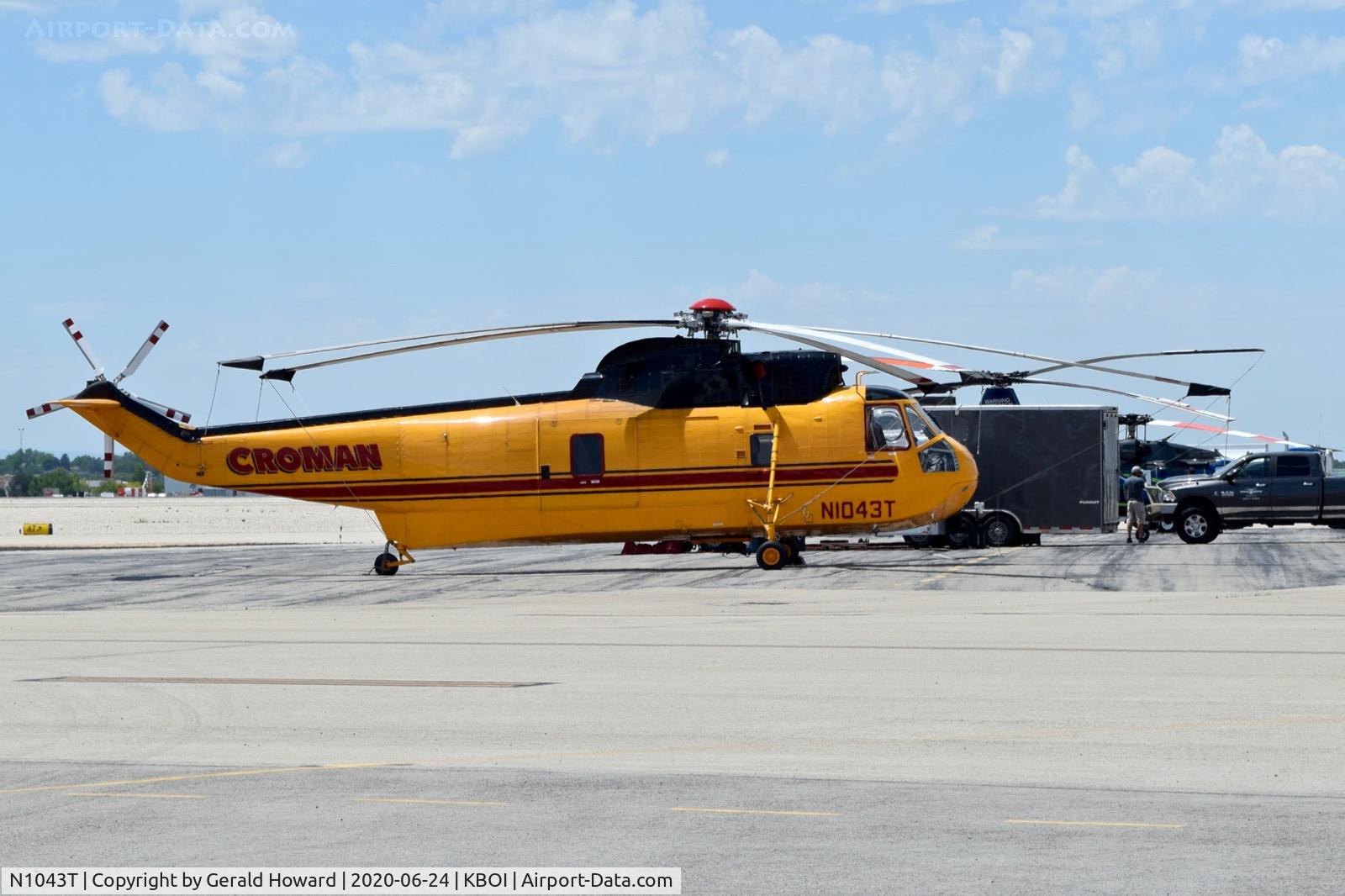 N1043T, 1982 Sikorsky S-61A (CH-3A) C/N 61-083, Parked on north GA ramp.