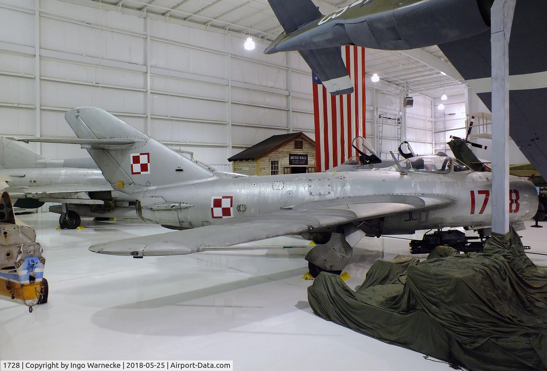 1728, PZL-Mielec Lim-5R C/N IC-1728, PZL-Mielec Lim-5R (MiG-17F) FRESCO at the Tennessee Museum of Aviation, Sevierville TN
