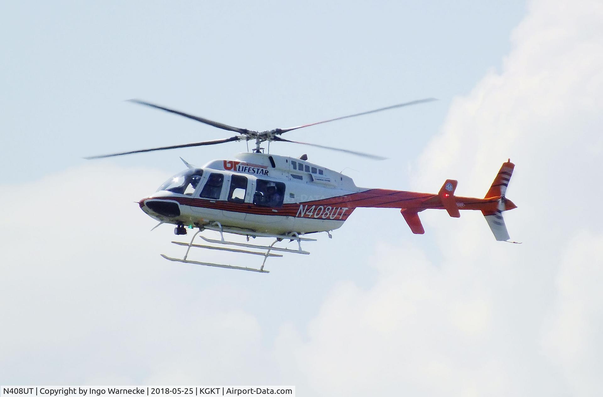 N408UT, 2007 Bell 407 C/N 53808, Bell 407 of UT Lifestar at Gatlinburg-Pigeon Forge Airport, Sevierville TN