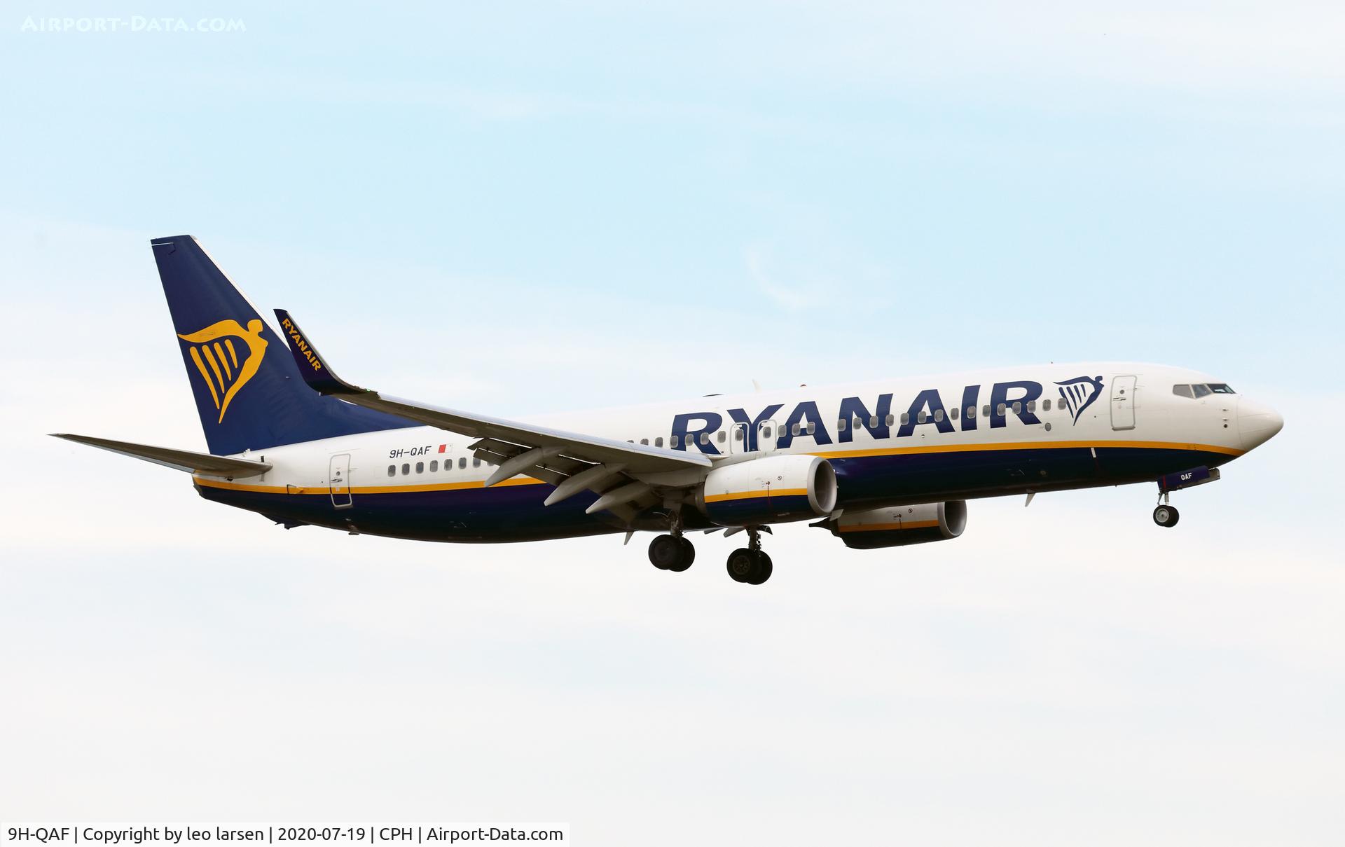 9H-QAF, 2018 Boeing 737-8AS C/N 44811, Copenhagen 19.7.2020