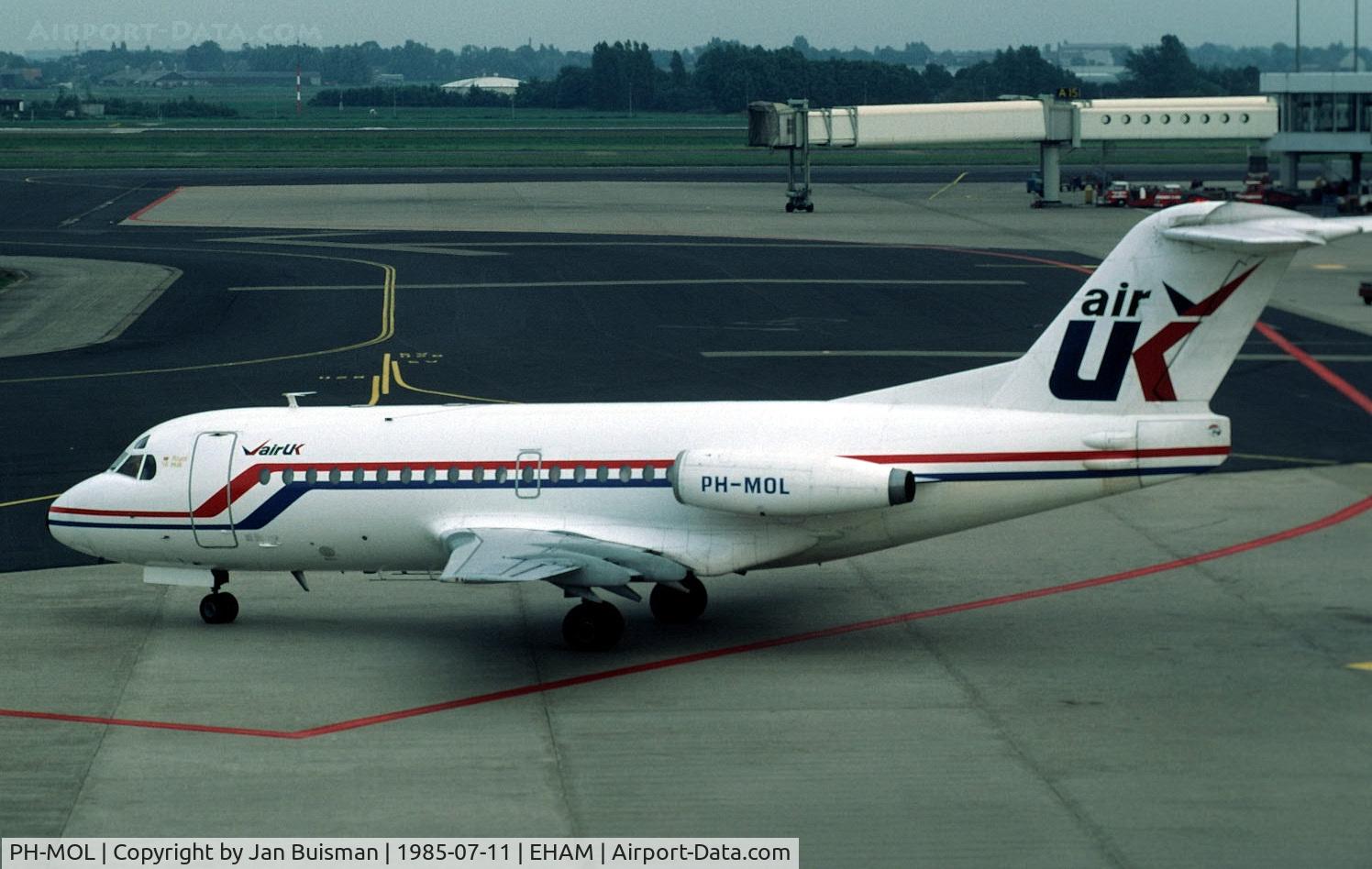 PH-MOL, 1969 Fokker F.28-1000 Fellowship C/N 11003, Air UK