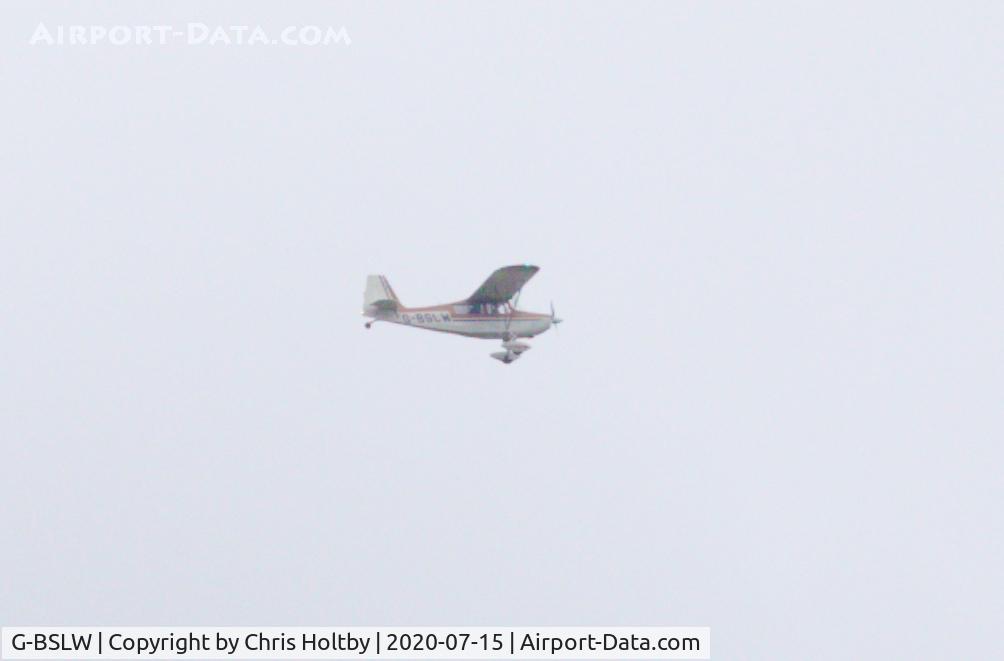 G-BSLW, 1966 Bellanca 7ECA Citabria C/N 431-66, Distant shot over Potters Bar, Herts but posted as it's a rare aircraft on A-D.com