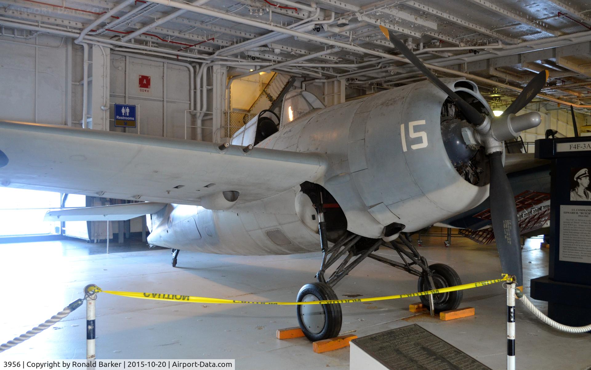 3956, Grumman F4F-3A Wildcat C/N 3956, F4F-3A USS Yorktown Patriots Point