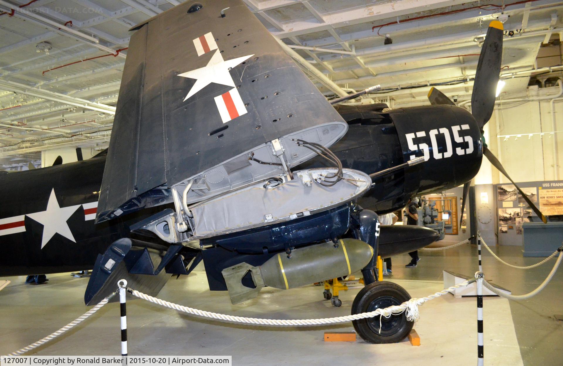 127007, Douglas AD-4N Skyraider C/N 7807, AD-4N USS Yorktown Patriots Point