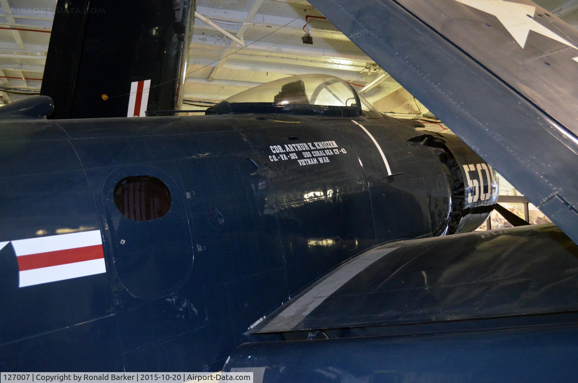 127007, Douglas AD-4N Skyraider C/N 7807, AD-4N  USS Yorktown  Patriots Point
