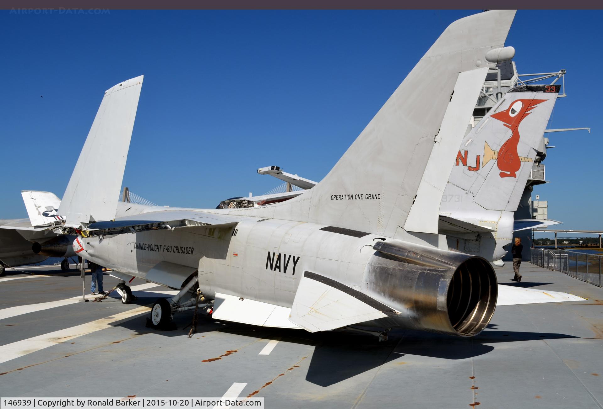146939, Vought F8U-2 C/N 146939, F-8K  USS Yorktown Patriots Point