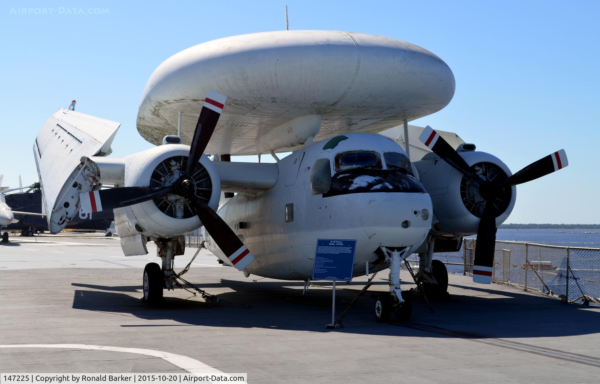 147225, Grumman E-1B Tracer (G-117) C/N 24, E-1B  USS Yorktown  Patriots Point