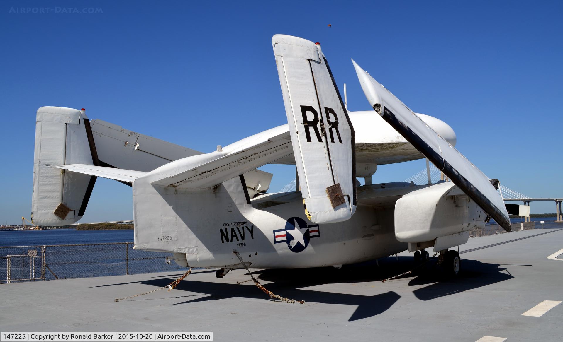 147225, Grumman E-1B Tracer (G-117) C/N 24, E-1B  USS Yorktown  Patriots Point