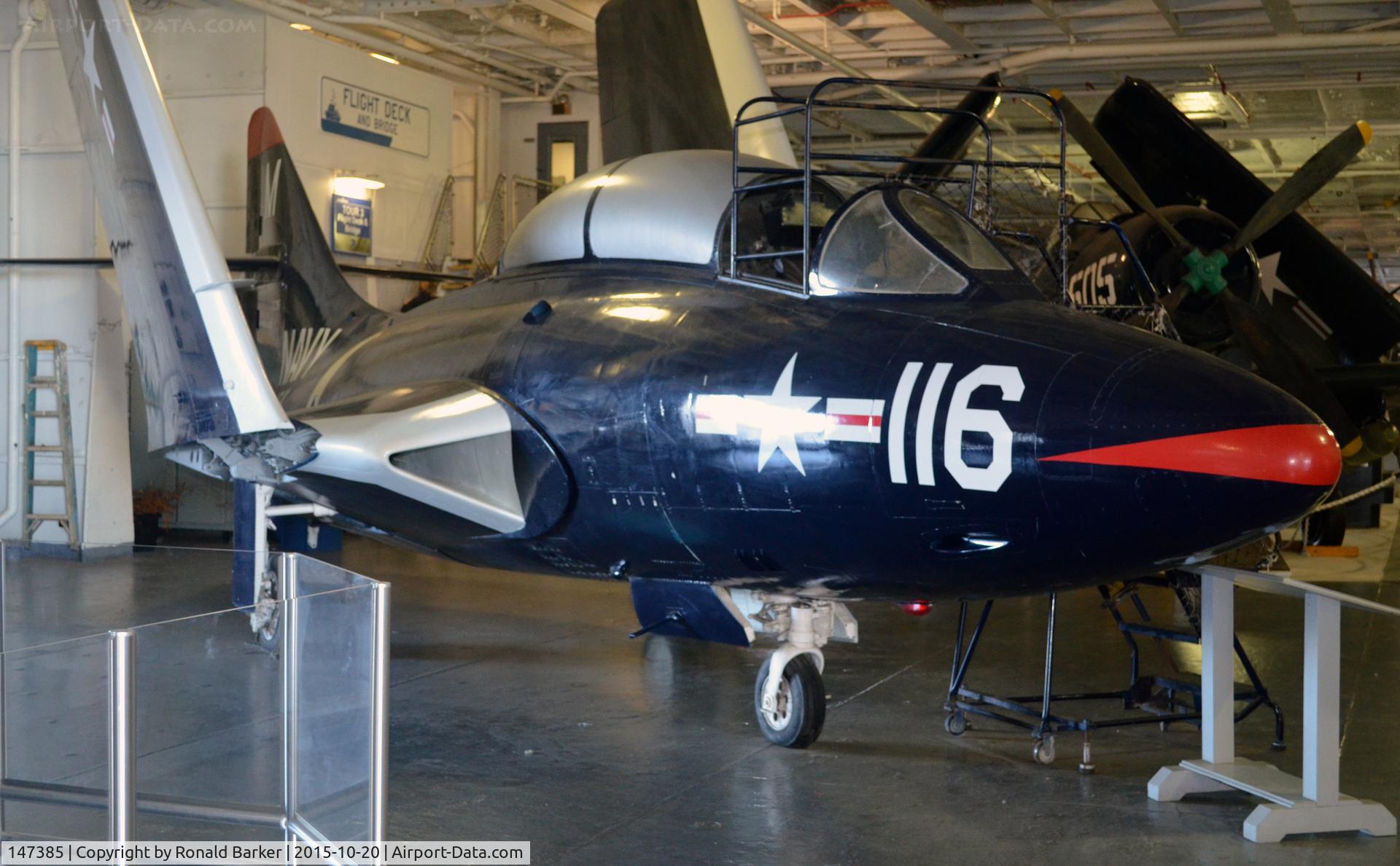 147385, Grumman F9F-8T C/N 147385, TF-9J  USS Yorktown  Patriots Point
