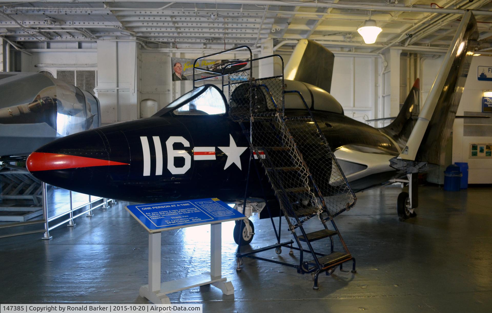 147385, Grumman F9F-8T C/N 147385, TF-9J  USS Yorktown  Patriots Point