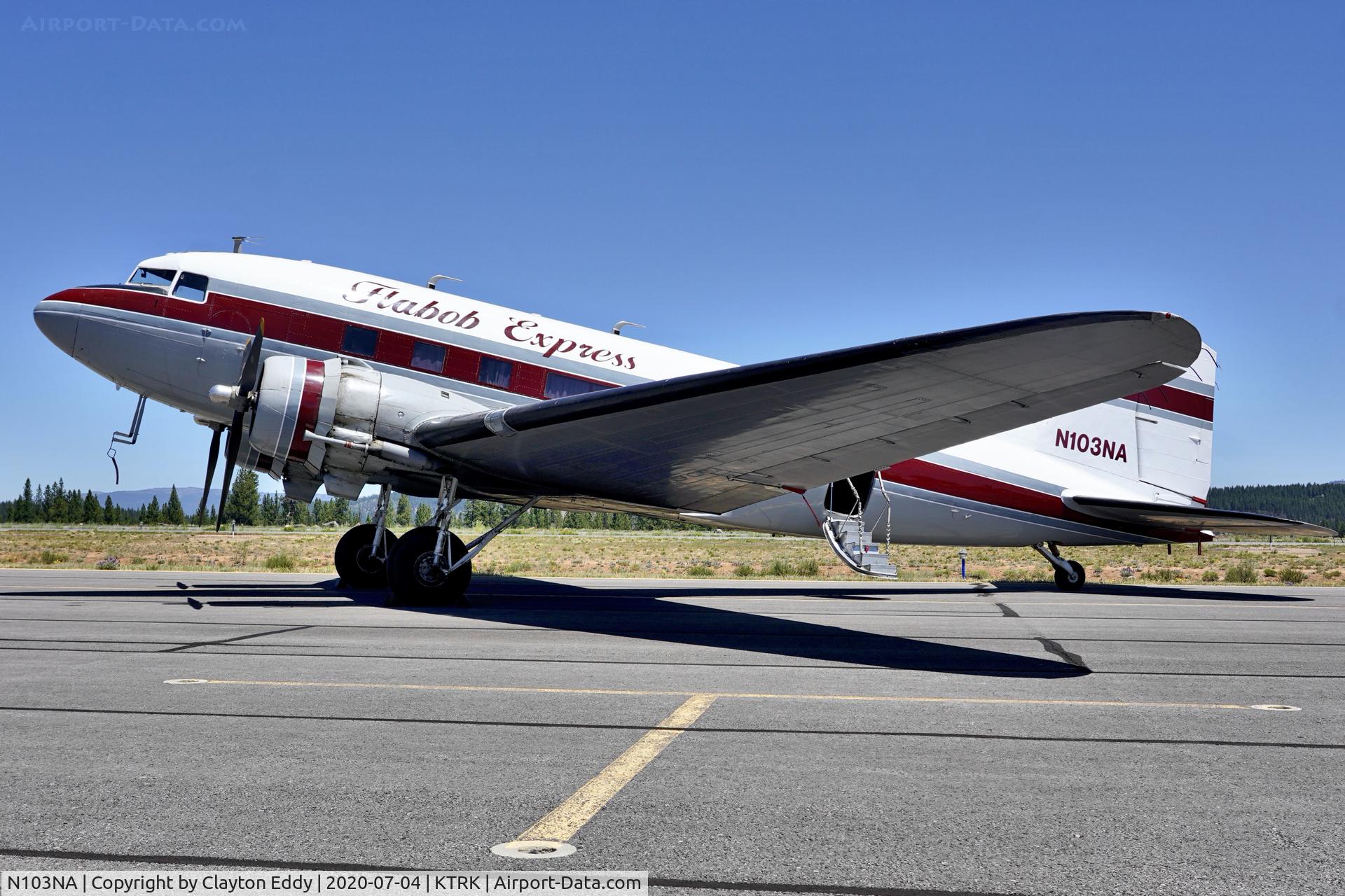 N103NA, 1945 Douglas DC-3C-S1C3G (C-47B) C/N 16821, Part of the D-day Squadron Truckee Tahoe flyover July 4th 2020.