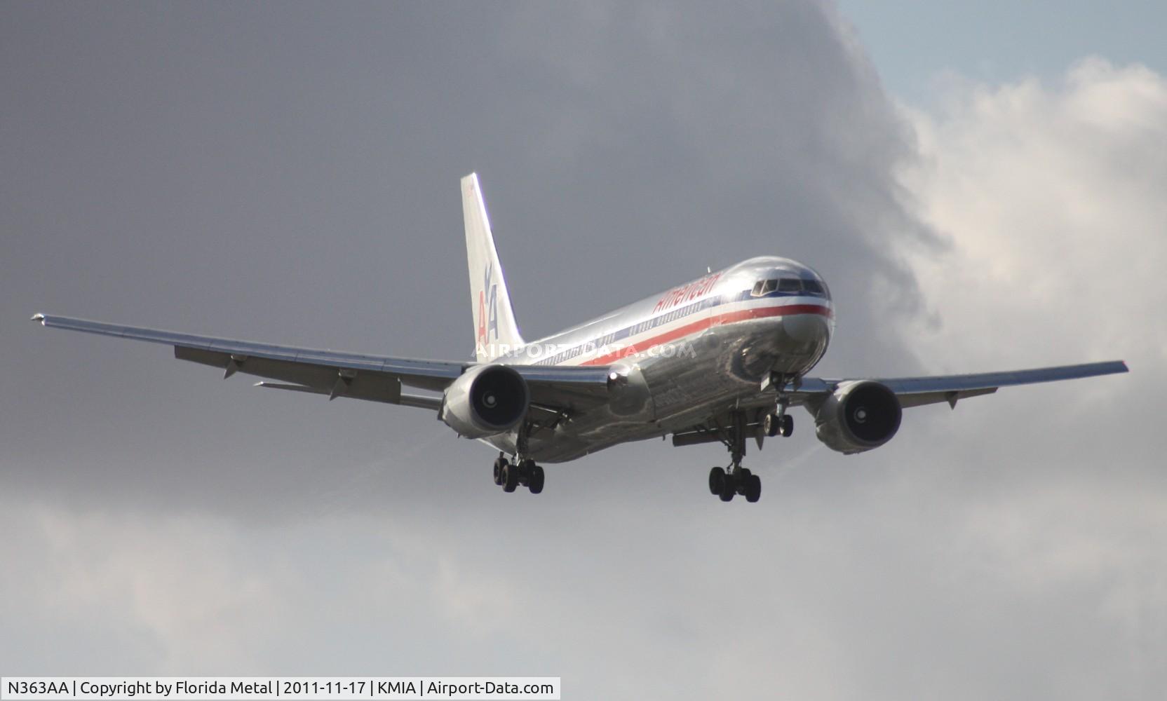 N363AA, 1988 Boeing 767-323 C/N 24044, MIA 2011