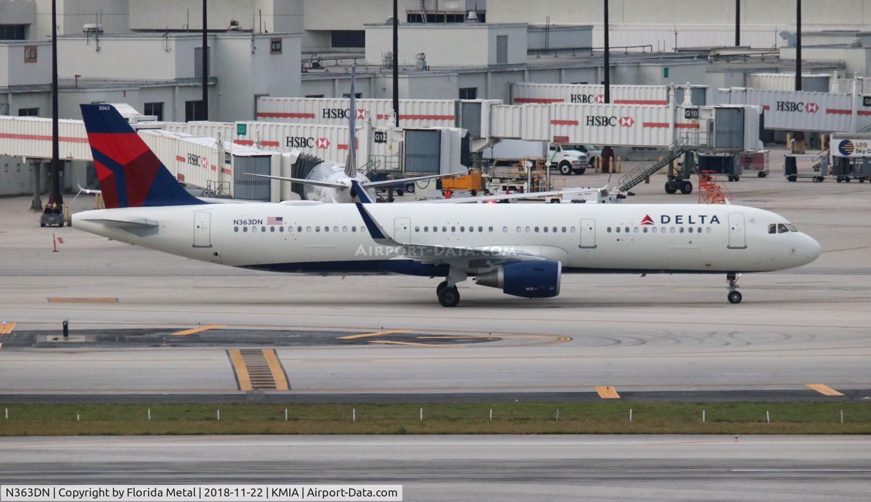 N363DN, 2018 Airbus A321-231 C/N 8502, MIA 2018