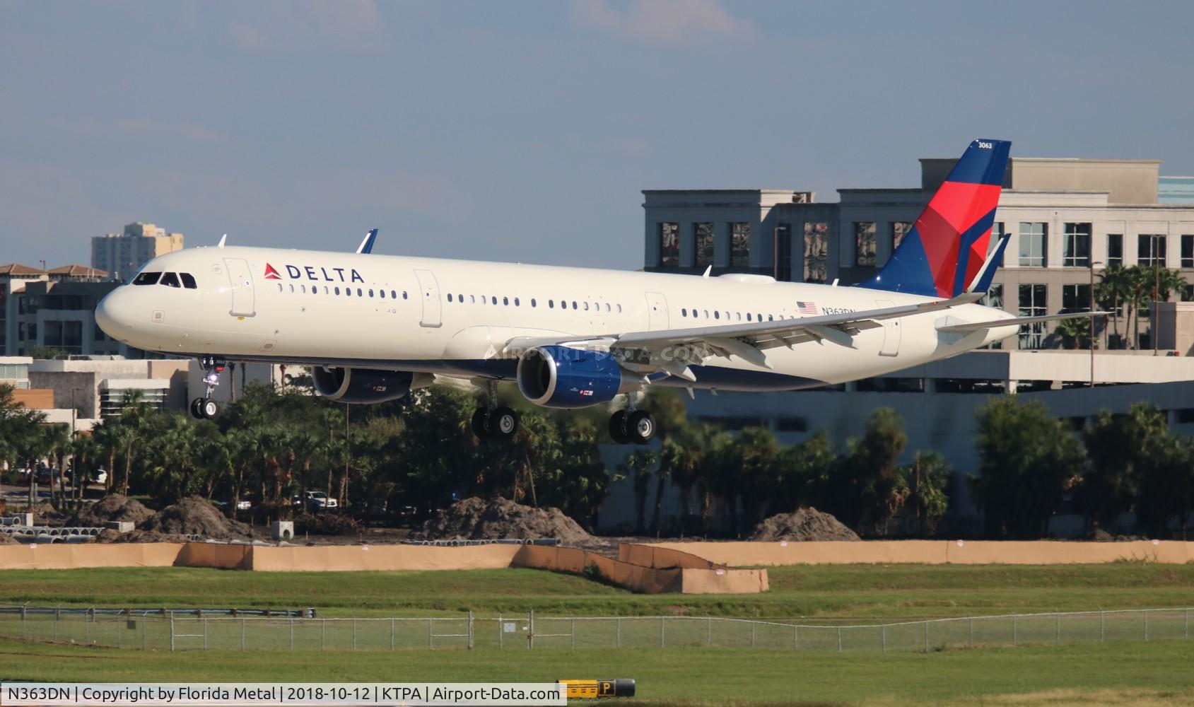 N363DN, 2018 Airbus A321-231 C/N 8502, TPA 2018