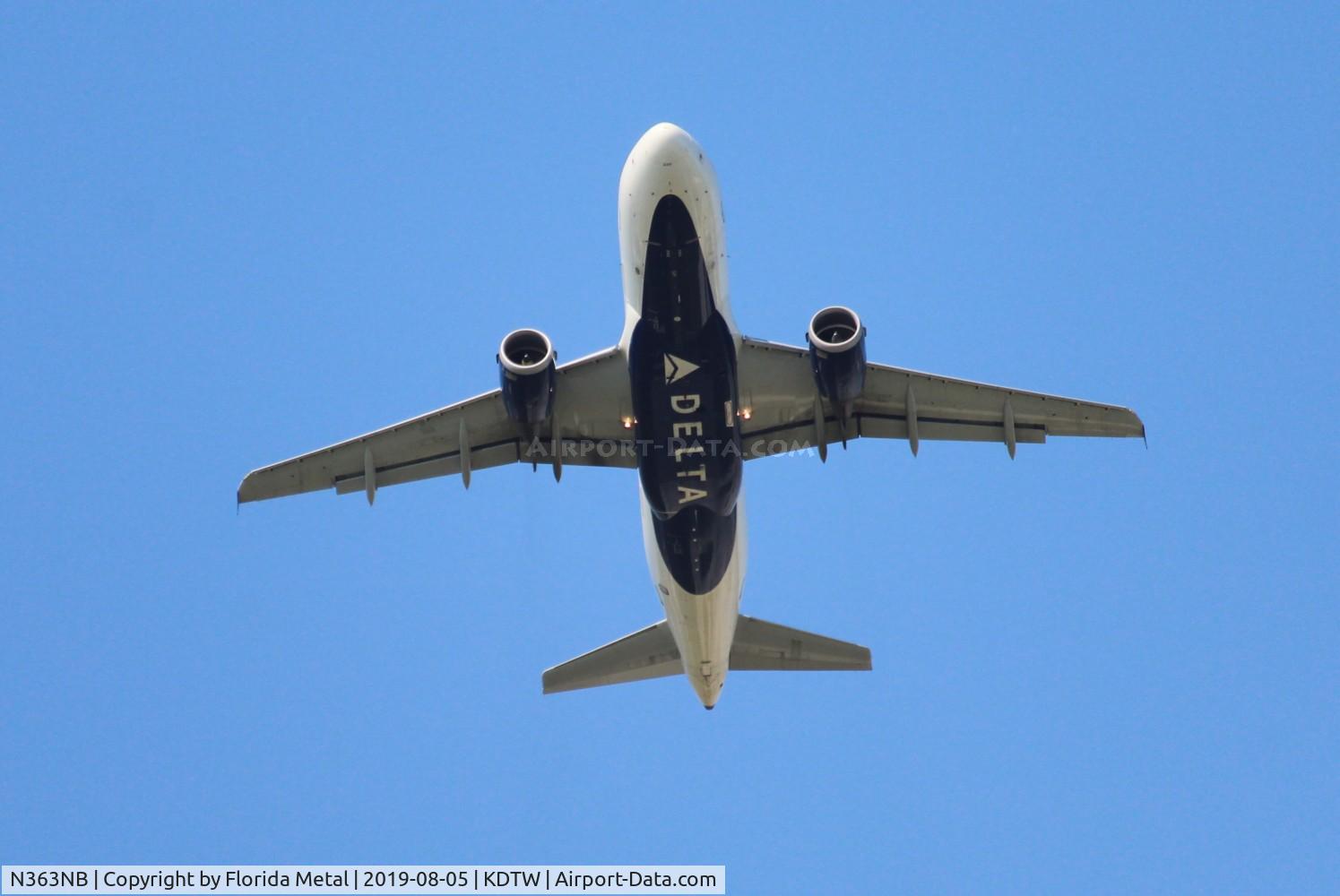 N363NB, 2003 Airbus A319-114 C/N 1990, DTW 2019