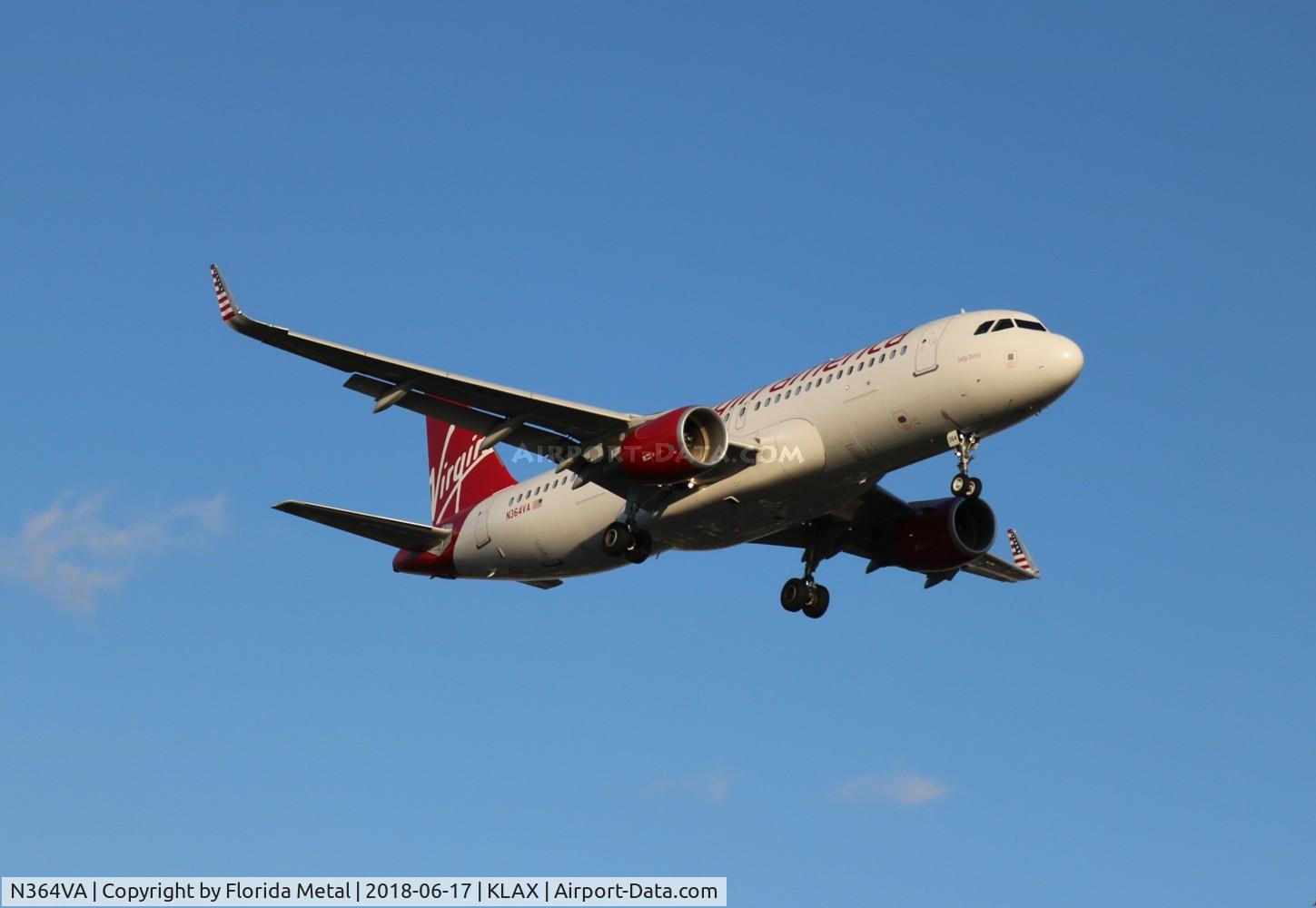 N364VA, 2016 Airbus A320-214 C/N 7138, LAX 2018