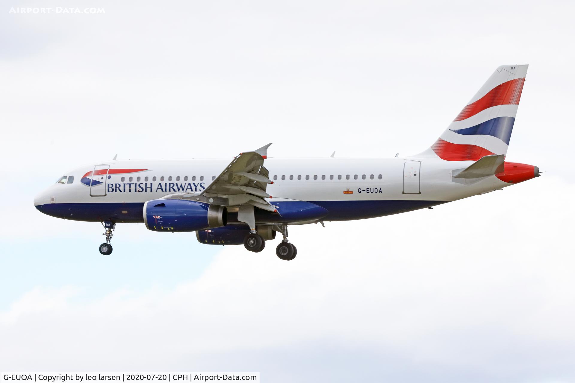 G-EUOA, 2001 Airbus A319-131 C/N 1513, Copenhagen 20.7.2020