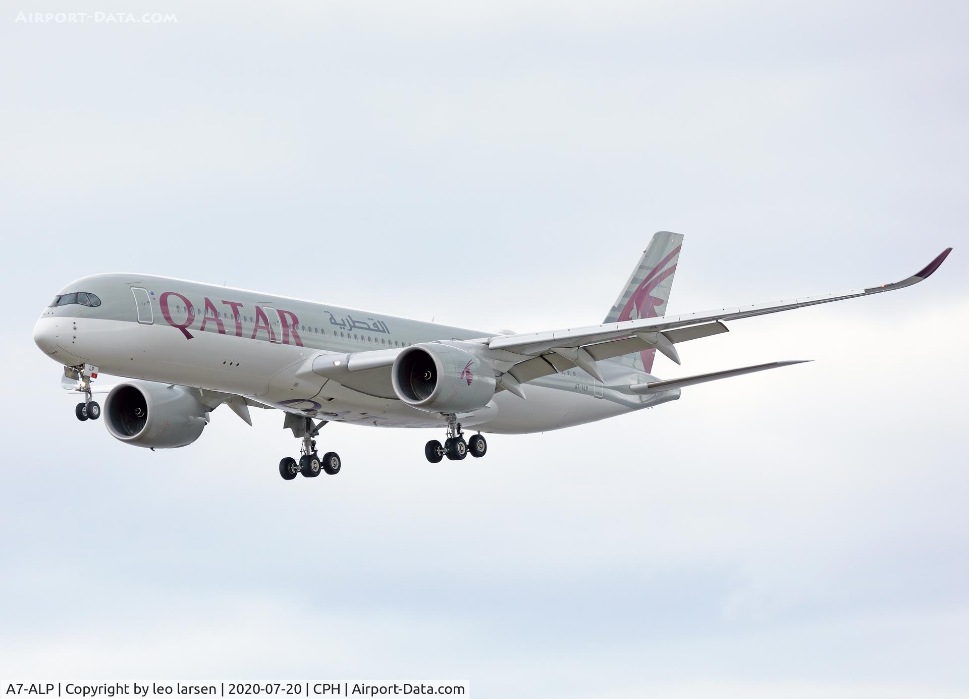 A7-ALP, 2017 Airbus A350-941 C/N 069, Copenhagen 20.7.2020