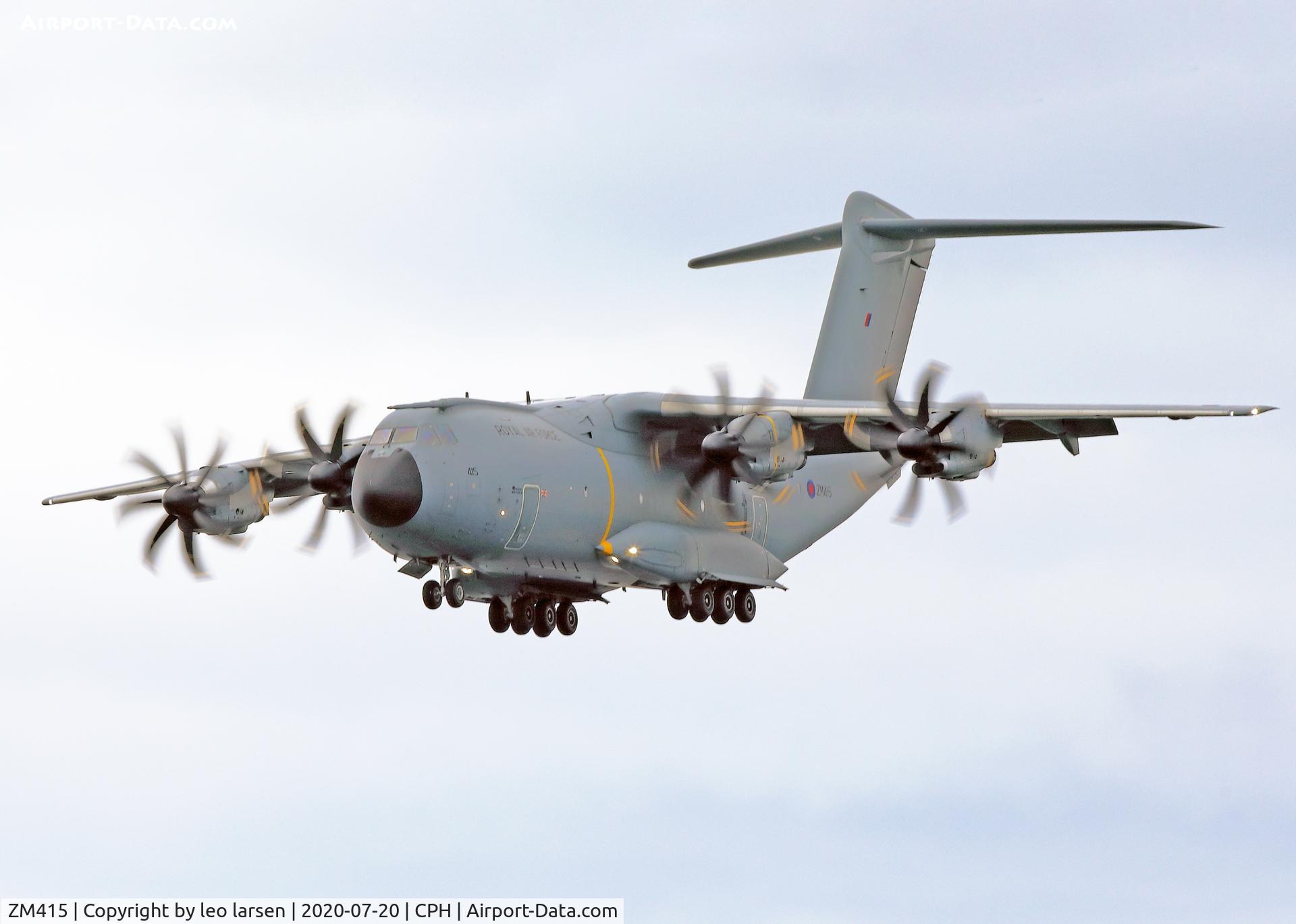 ZM415, 2016 Airbus A400M-180 Atlas C.1 C/N 052, Copenhagen 20.7.2020