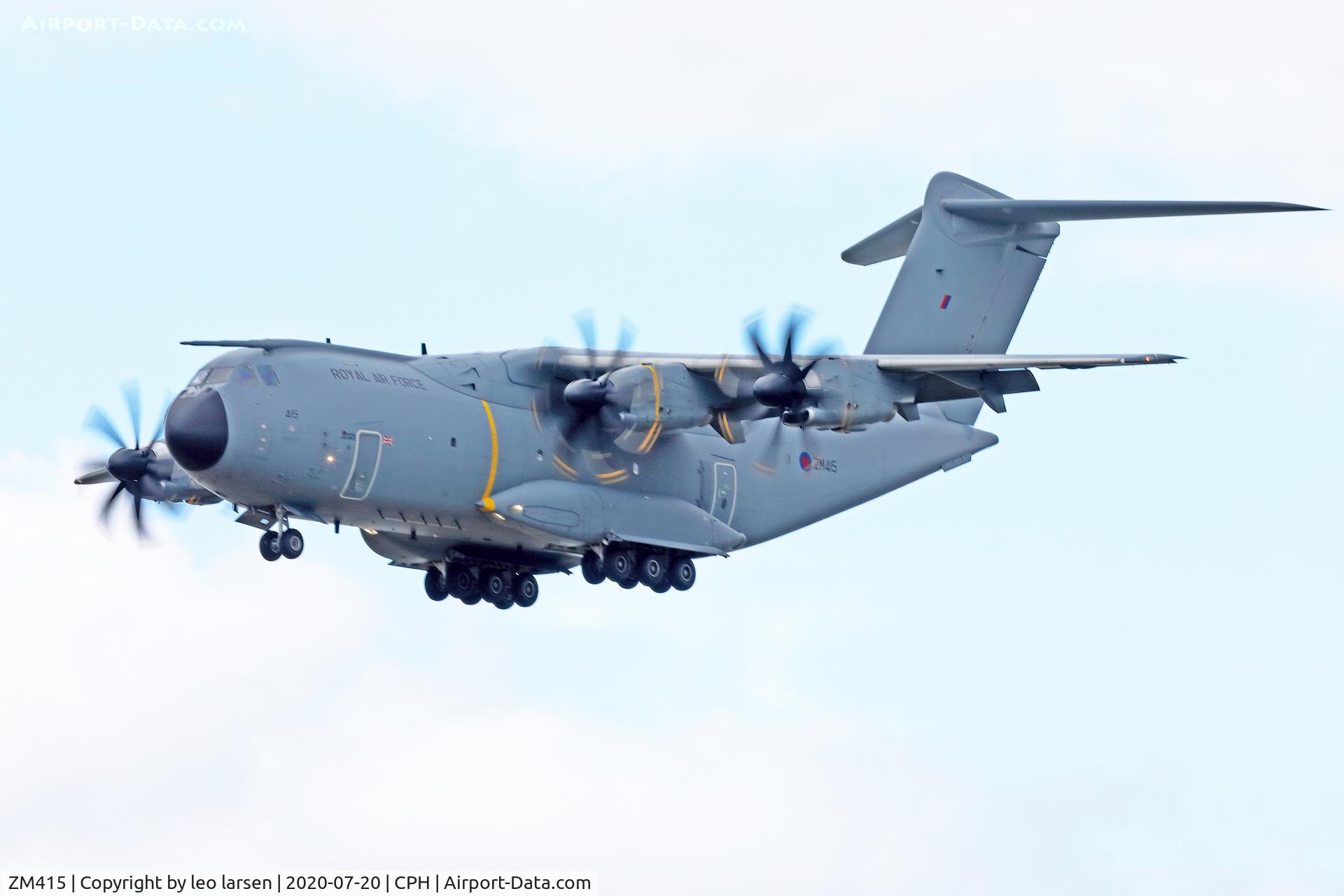 ZM415, 2016 Airbus A400M-180 Atlas C.1 C/N 052, Copenhagen 20.7.2020