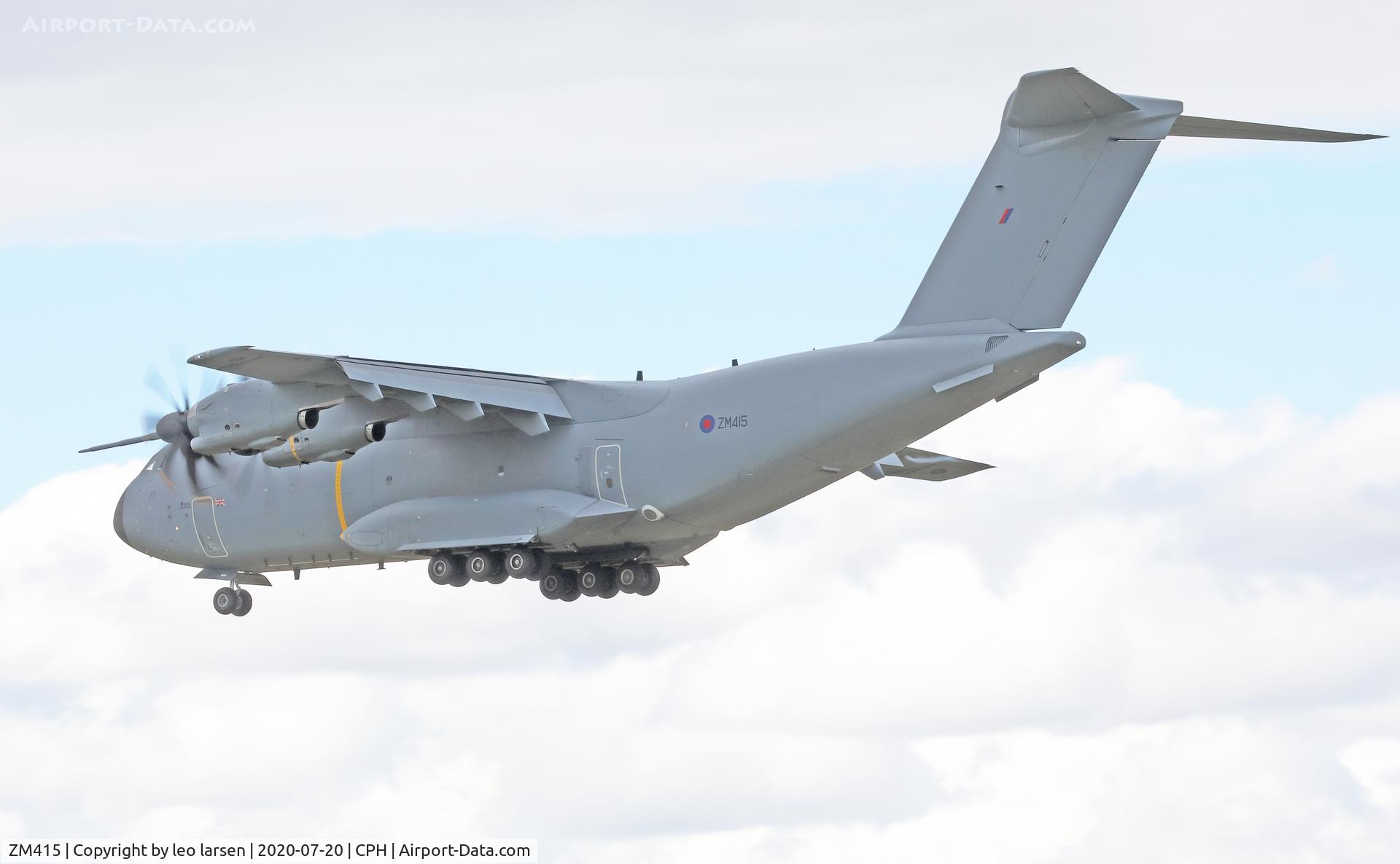 ZM415, 2016 Airbus A400M-180 Atlas C.1 C/N 052, Copenhagen 20.7.2020