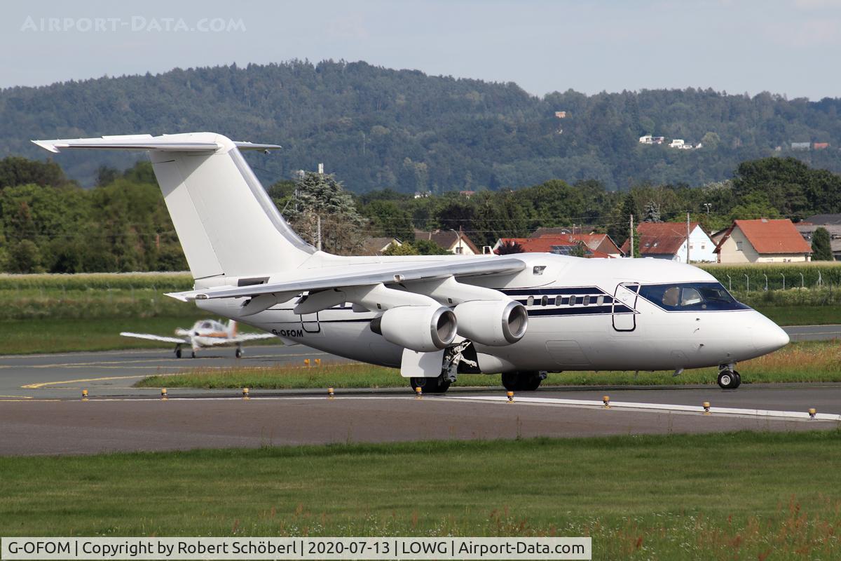 G-OFOM, 1990 British Aerospace BAe.146-100 C/N E1144, G-OFOM @ LOWG 2020