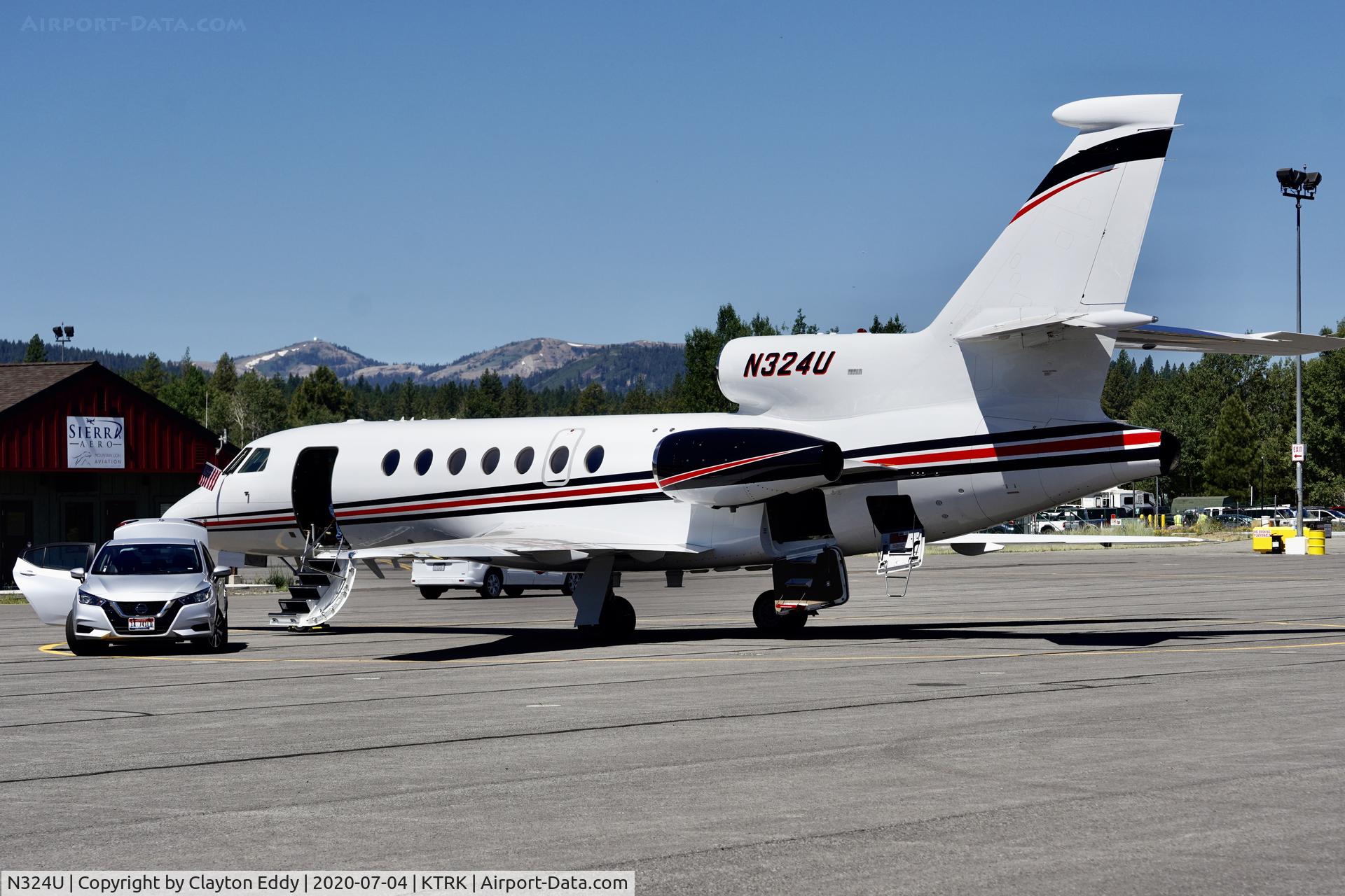 N324U, 1998 Dassault Falcon 50 C/N 276, Truckee airport California 2020.