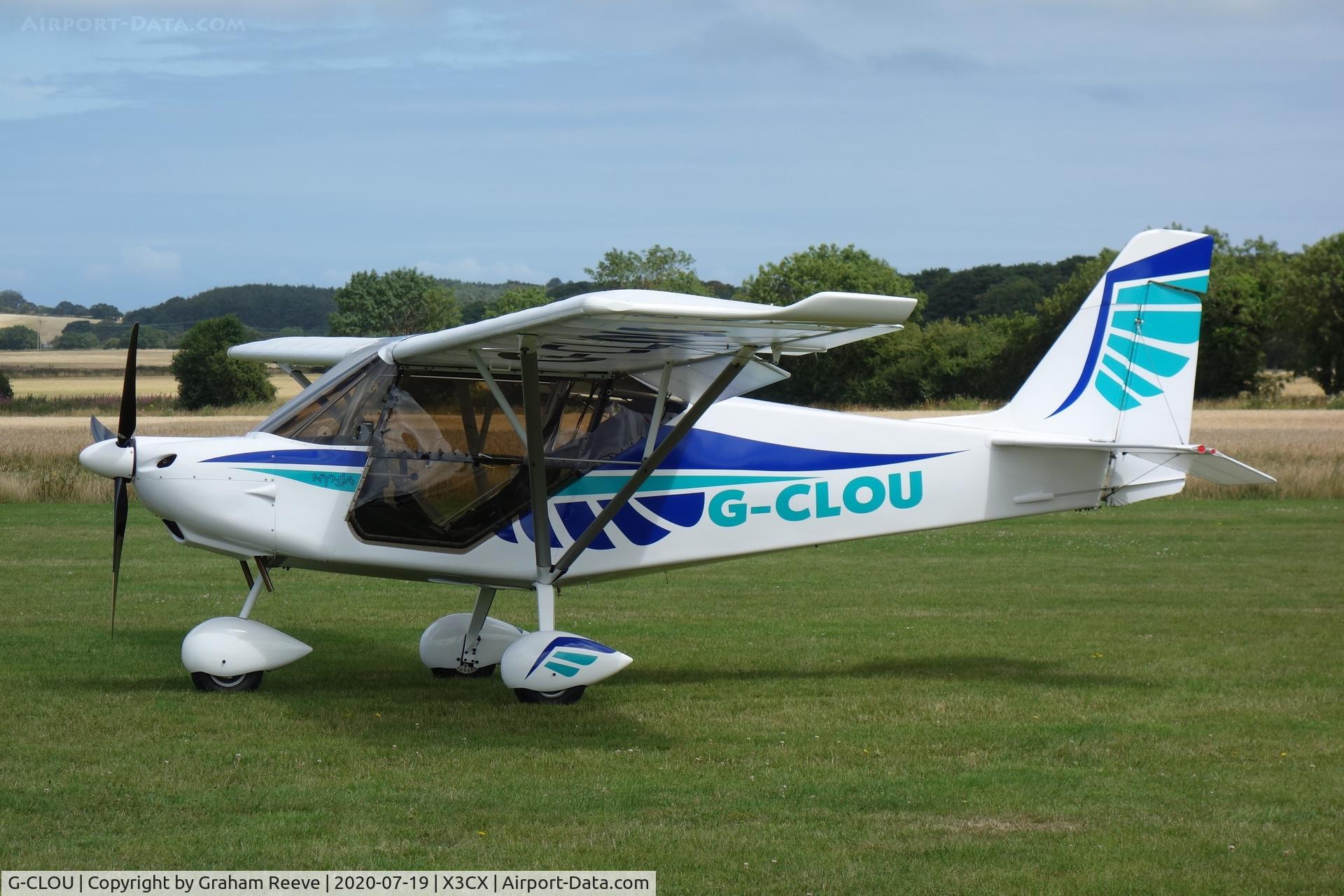 G-CLOU, 2020 Flylight Airsports SkyRanger Nynja C/N 297-1, Parked at Northrepps.