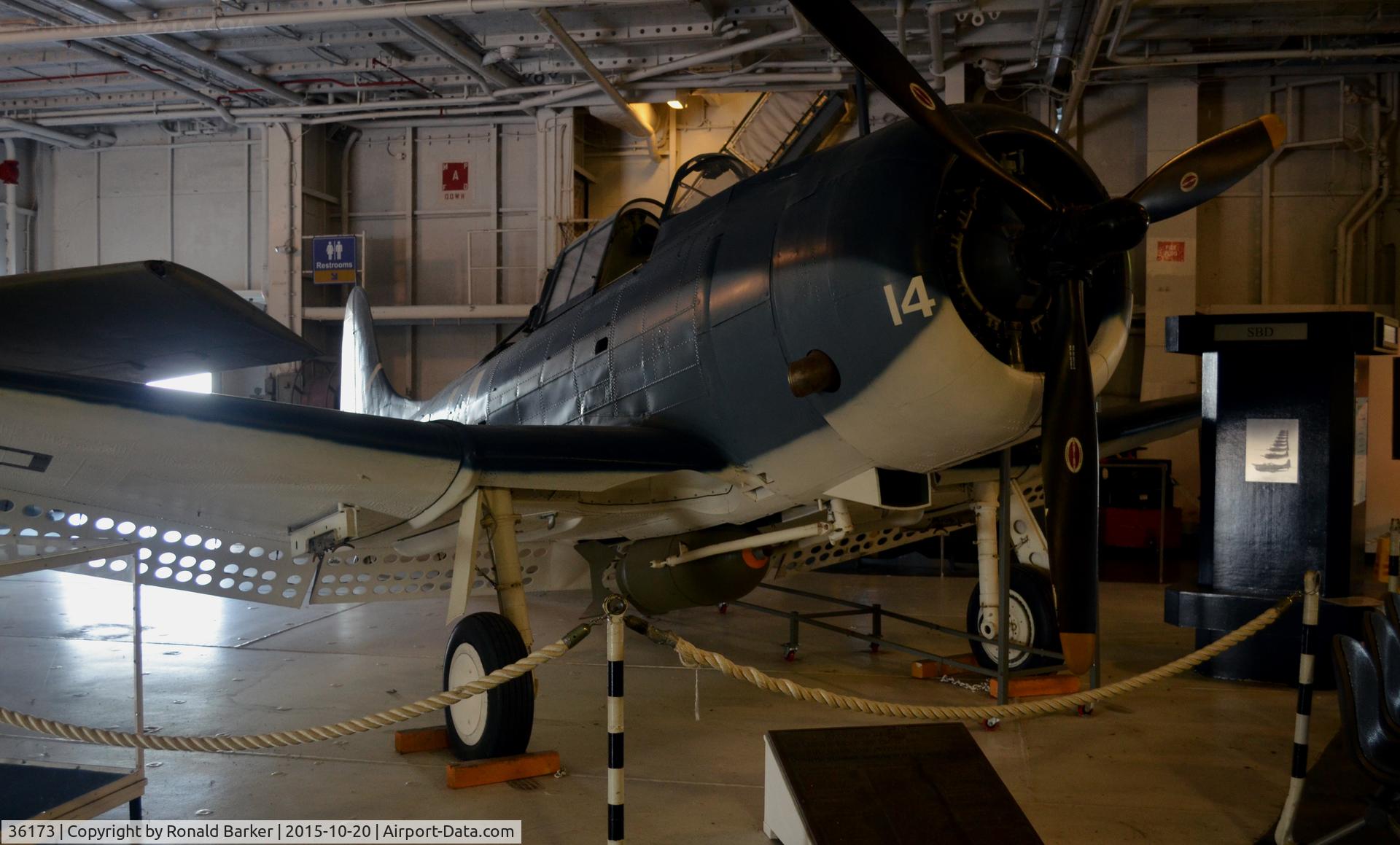 36173, Douglas SBD-5 Dauntless C/N 4812, SBD-5  USS Yorktown  Patriots Point