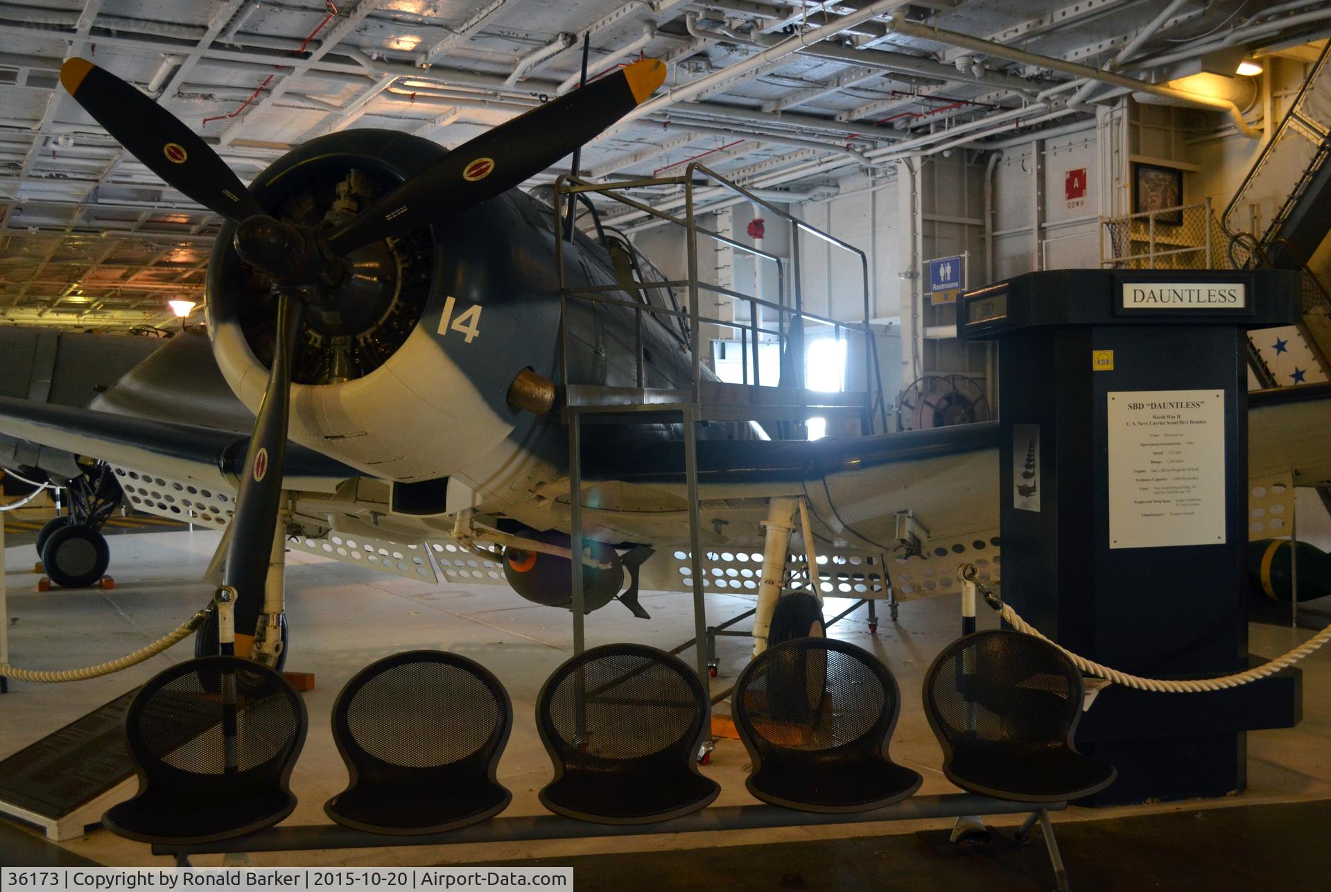 36173, Douglas SBD-5 Dauntless C/N 4812, SBD-5  USS Yorktown  Patriots Point