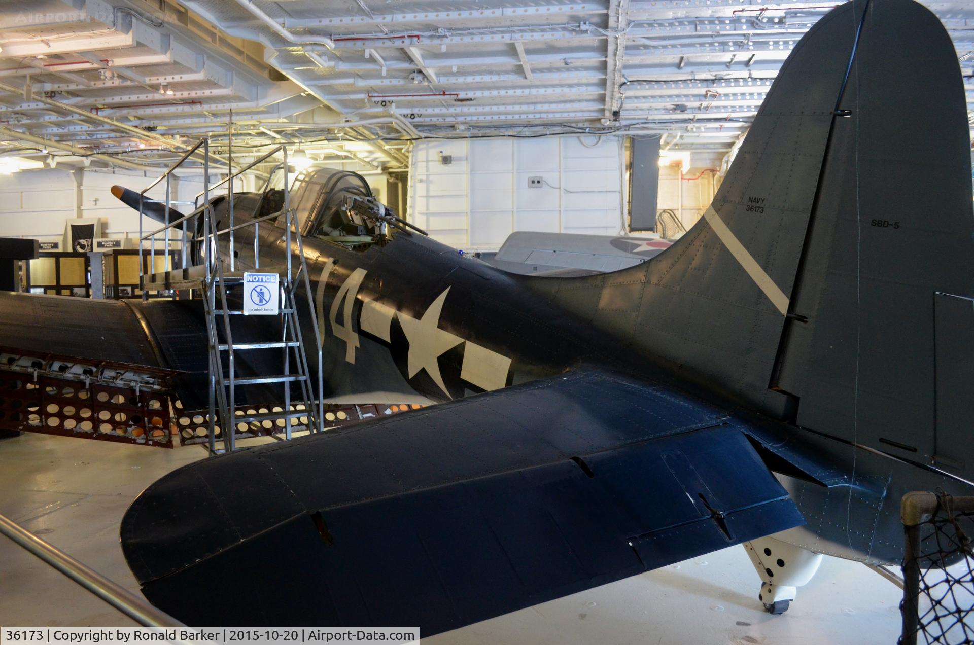 36173, Douglas SBD-5 Dauntless C/N 4812, SBD-5  USS Yorktown  Patriots Point