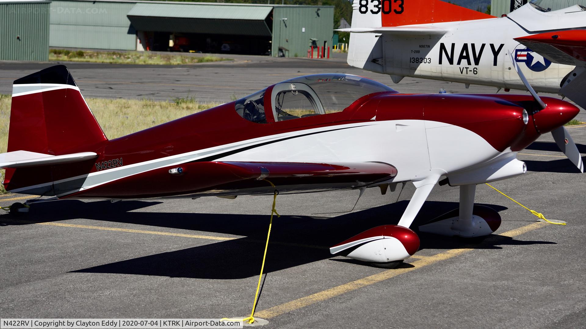 N422RV, 1998 Vans RV-6 C/N 21422, Truckee airport California 2020.