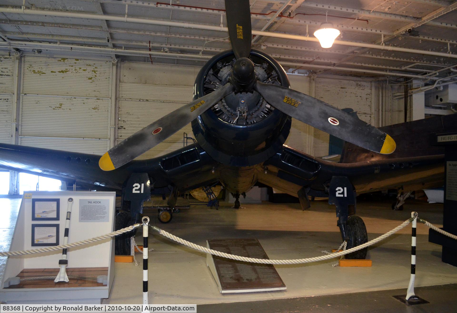 88368, Goodyear FG-1D C/N 88368, FG-1D  USS Yorktown  Patriots Point