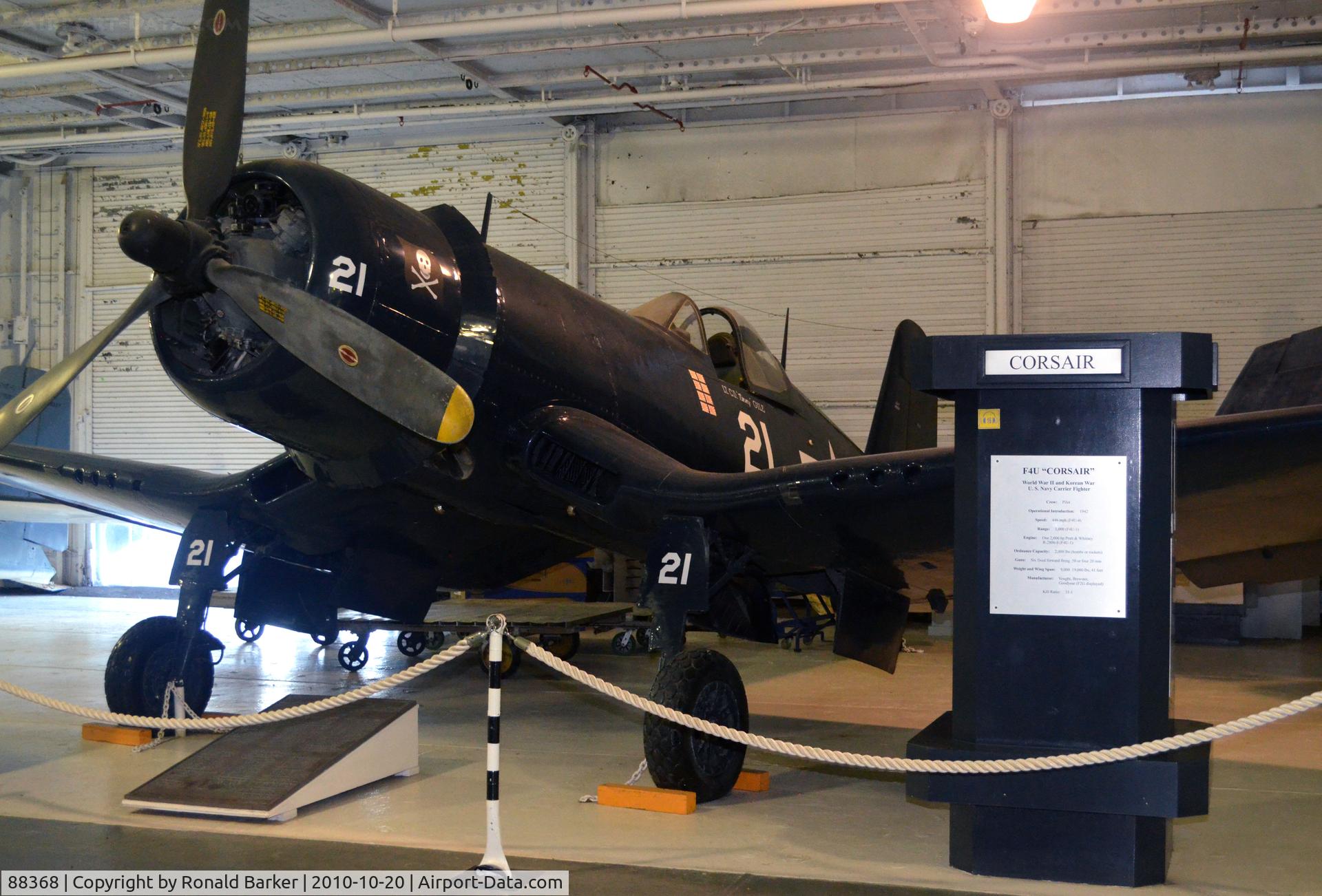 88368, Goodyear FG-1D C/N 88368, FG-1D  (F4U)  USS Yorktown  Patriots Point