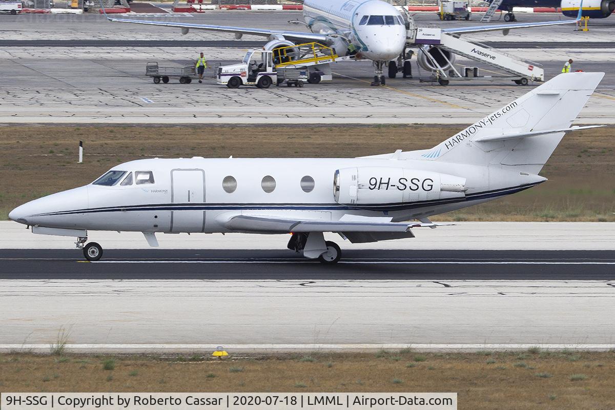 9H-SSG, 1987 Dassault Falcon 10 C/N 209, Runway 31