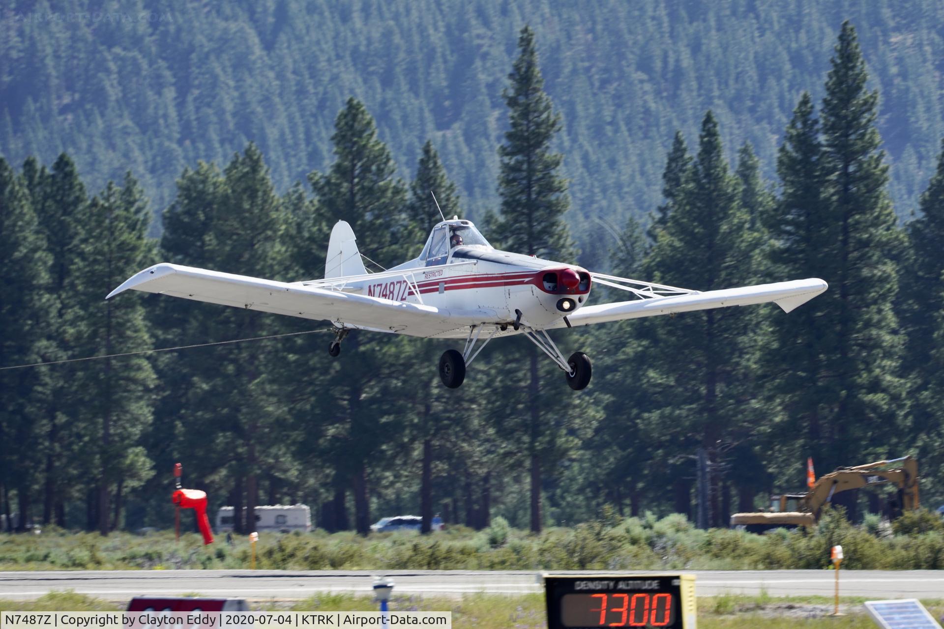 N7487Z, 1965 Piper PA-25-235 Pawnee C/N 25-3502, Truckee airport California 2020.
