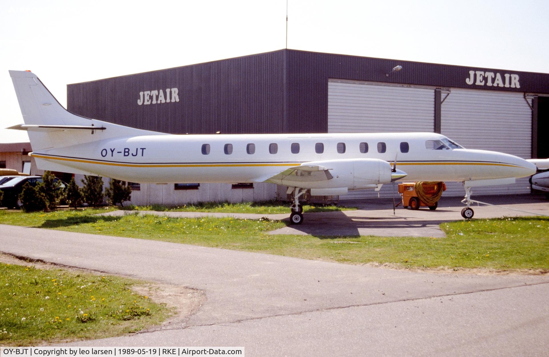 OY-BJT, 1980 Swearingen SA-226TC Metro II C/N TC-371, Roskilde 19.5.1989