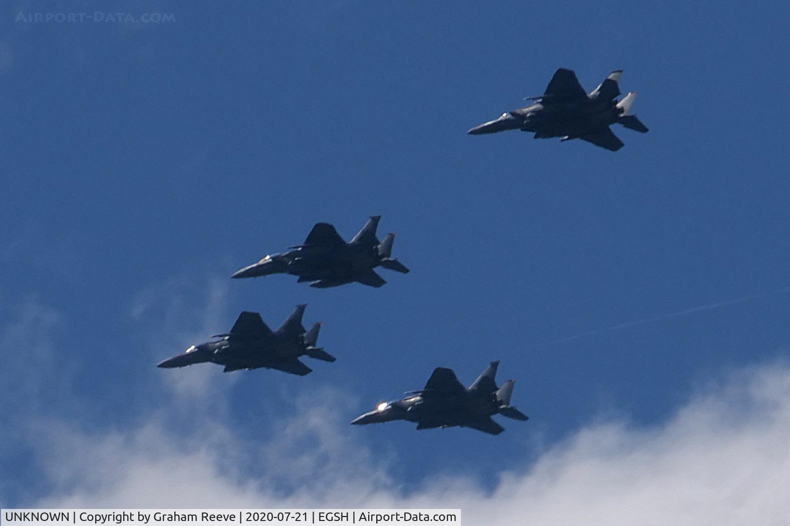 UNKNOWN, McDonnell Douglas F-15E Strike Eagle C/N Unknown, F 15's transiting over Norwich.