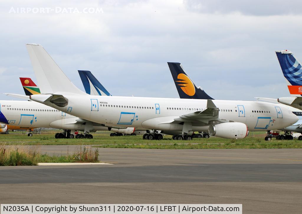 N203SA, 2015 Airbus A330-243 C/N 1608, Stored @LDE in all white c/s without titles...