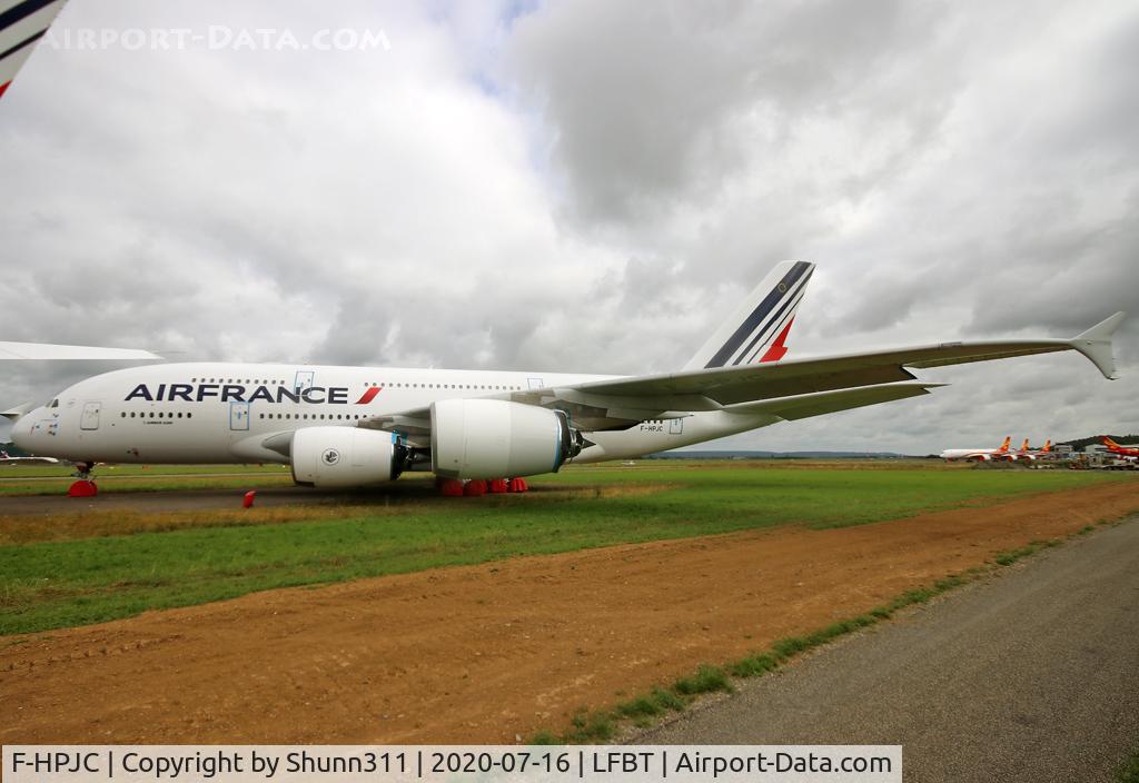 F-HPJC, 2009 Airbus A380-861 C/N 043, Stored @LDE... Probably will  never fly again...