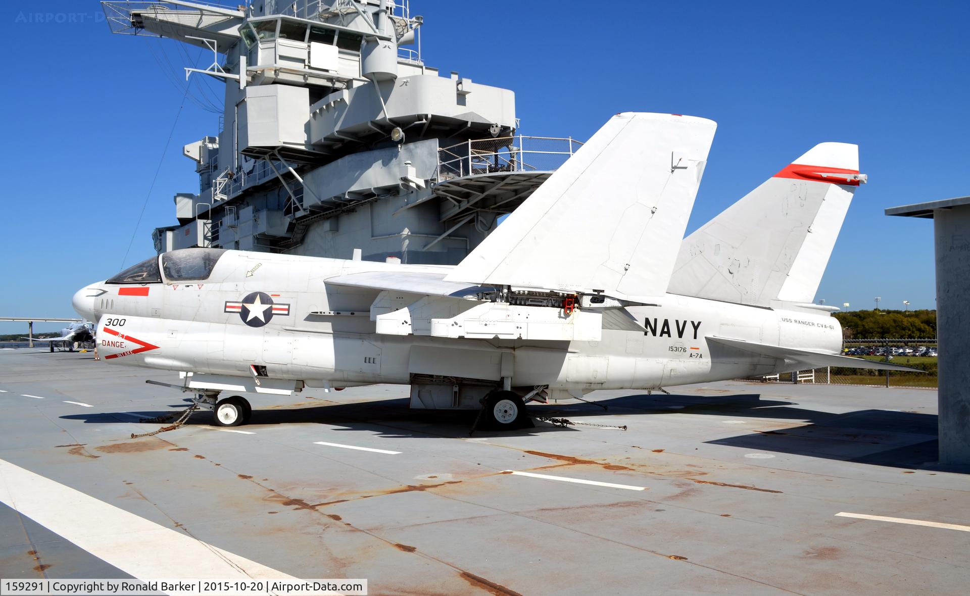 159291, LTV A-7E Corsair II C/N E-362, A-7E  USS Yorktown  Patriots Point
