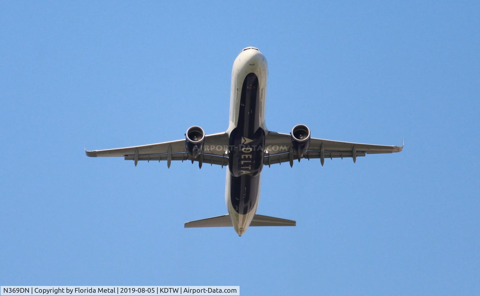 N369DN, 2019 Airbus A321-211 C/N 8697, DTW 2019