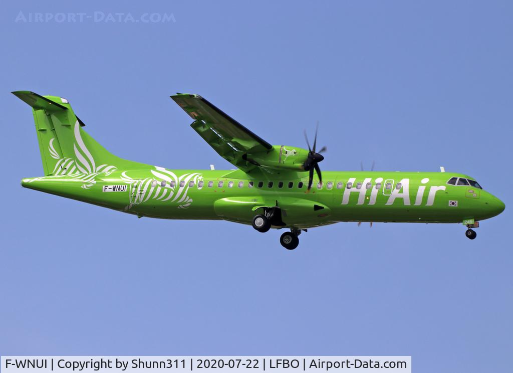 F-WNUI, 2008 ATR 72-212A C/N 852, C/n 0852 y To be HL5245