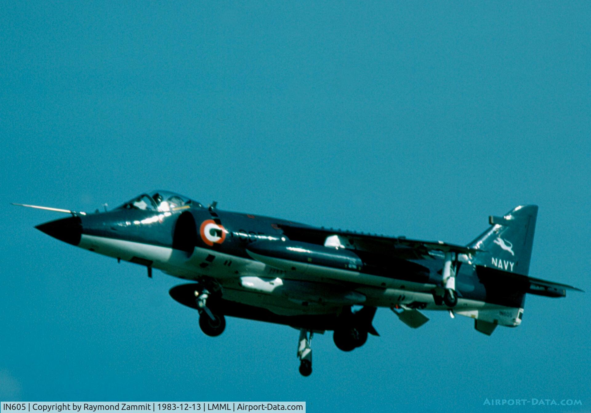 IN605, British Aerospace Sea Harrier FRS.51 C/N 605, Bae Harier FRS Mk51 IN605 Indian Navy