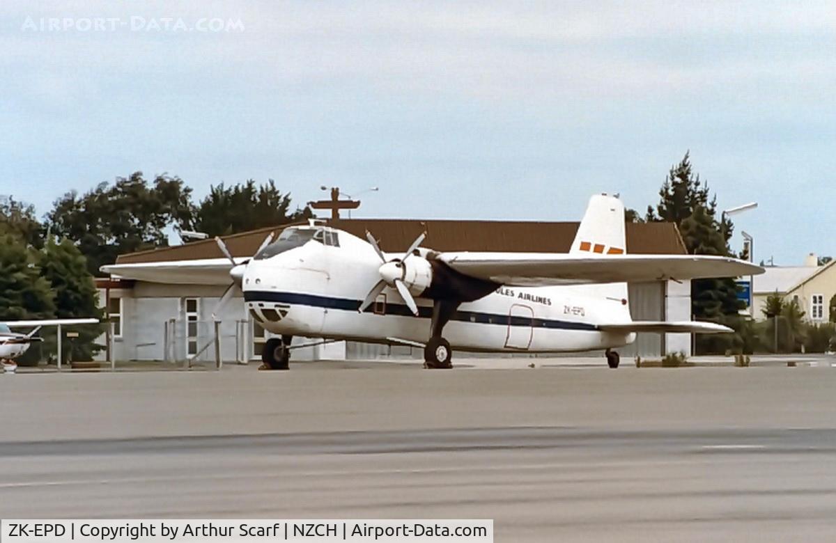 ZK-EPD, 1952 Bristol 170 Freighter Mk.31M C/N 13060, Harewood - Christchurch International Airport c. 1984. ex - NZ5907 RNZAF