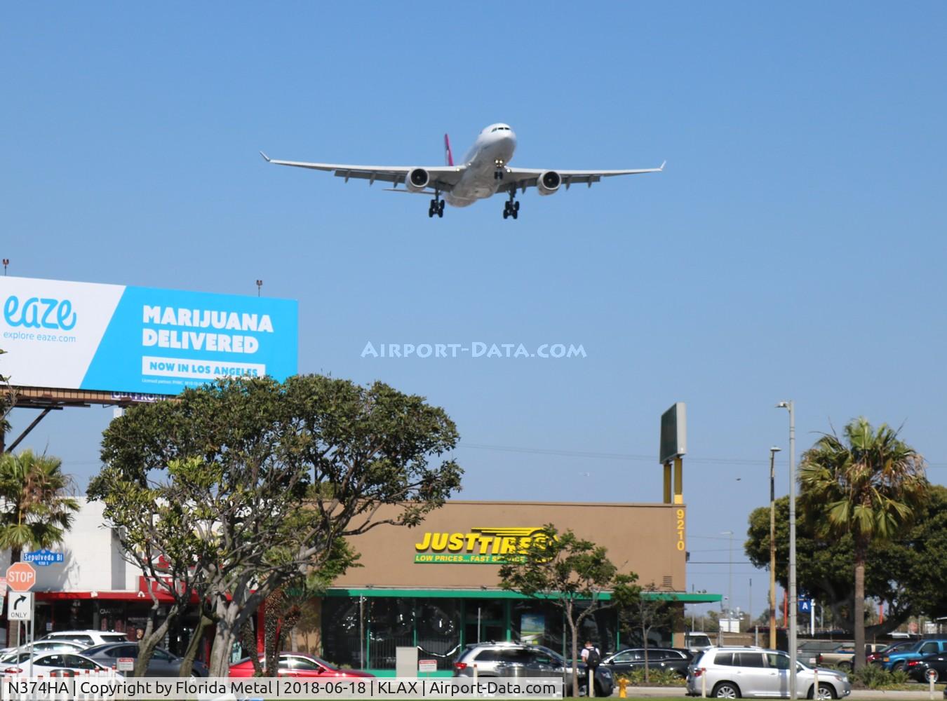 N374HA, 2014 Airbus A330-243 C/N 1565, LAX 2018